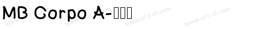 MB Corpo A字体转换